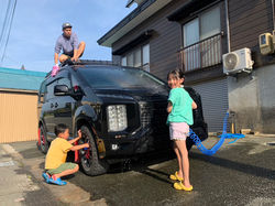 洗車はみんなで！