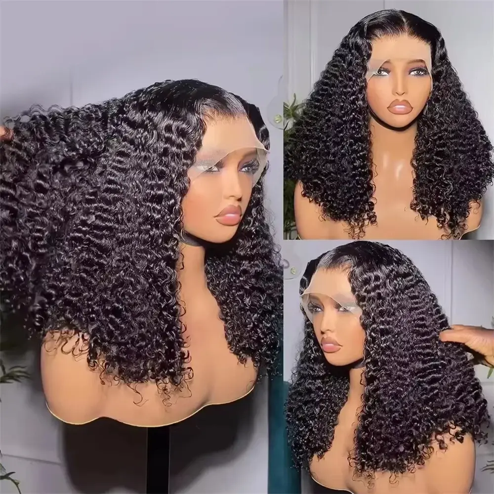 Happy Monday 200% Density Brazilian Deep Wave Bob Wig 13x4 Lace Frontal