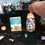 Thumbnail: Set of 2 Witchy Halloween Dollhouse 1:12 Scale Candy Jar and Book Decorations