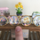 Thumbnail: Set of 4 Mini Dollhouse Easter Ceramic Plates with Bunny, Chick, Lamb and Basket