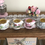 Thumbnail: Set of 4 Mini Mismatched Dollhouse Teacups with Tea, 1:12 Scale Dollhouse Drinks