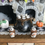 Thumbnail: Mini Dollhouse 1:12 Scale Halloween Haunted Hot Cocoa Cauldron and Cocoa Mugs