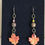 Thumbnail: Polymer Clay Leaf Beaded Handmade Earrings, Autumn and Thanksgiving Fall Earring
