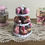 Thumbnail: Pink Chocolate Miniature Dollhouse 3 Tier Metal Dessert Tray, 1:12 Scale