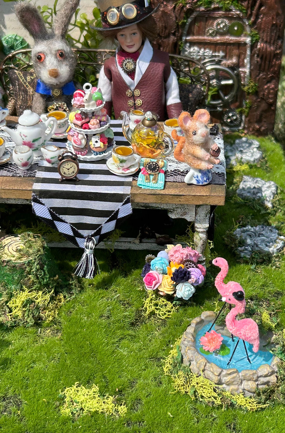 Thumbnail: 1:12 Scale Steampunk Alice in Wonderland Tea Party Room Box Collaboration