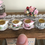 Thumbnail: Set of 4 Mini Mismatched Dollhouse Teacups with Tea, 1:12 Scale Dollhouse Drinks