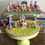 Thumbnail: Miniature Dollhouse 1:12 Scale Handmade Beaded Lemon Table with Chairs