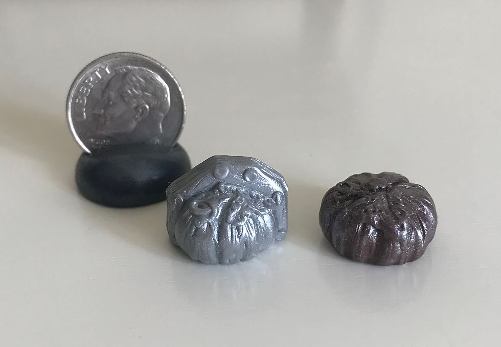 Thumbnail: Handmade Mini Dollhouse 1:12 Pumpkin Vintage-Style Mold & Chocolate, Harvest