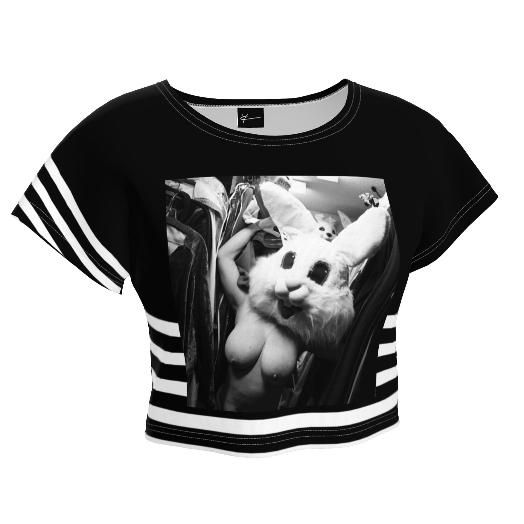 white rabbit [crop top]