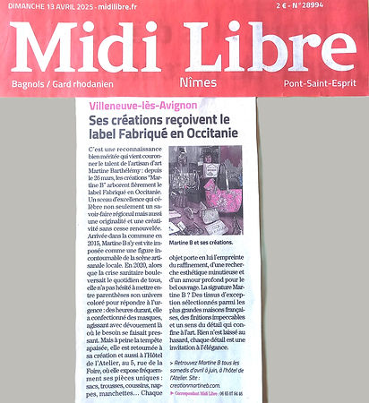 Midi Libre "Fabriqué en Occitanie"