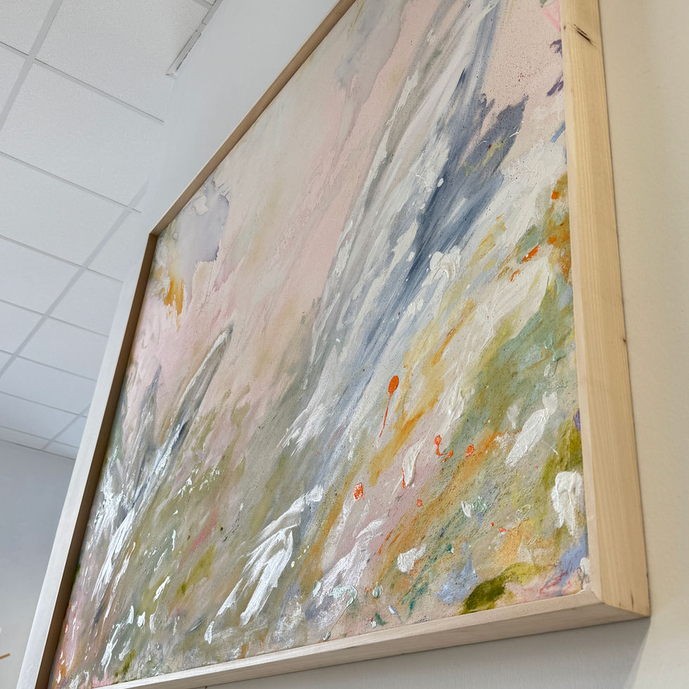 Detailansicht abstraktes Kunstwerk