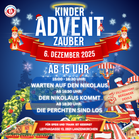 Kinder Advent Zauber am 6. Dezember in Lanzenkirchen