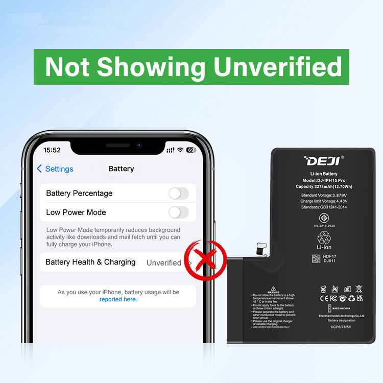 Miniaturbild: iPhone 15 Pro OEM Pulled Akku DEJI ( Diagnose )