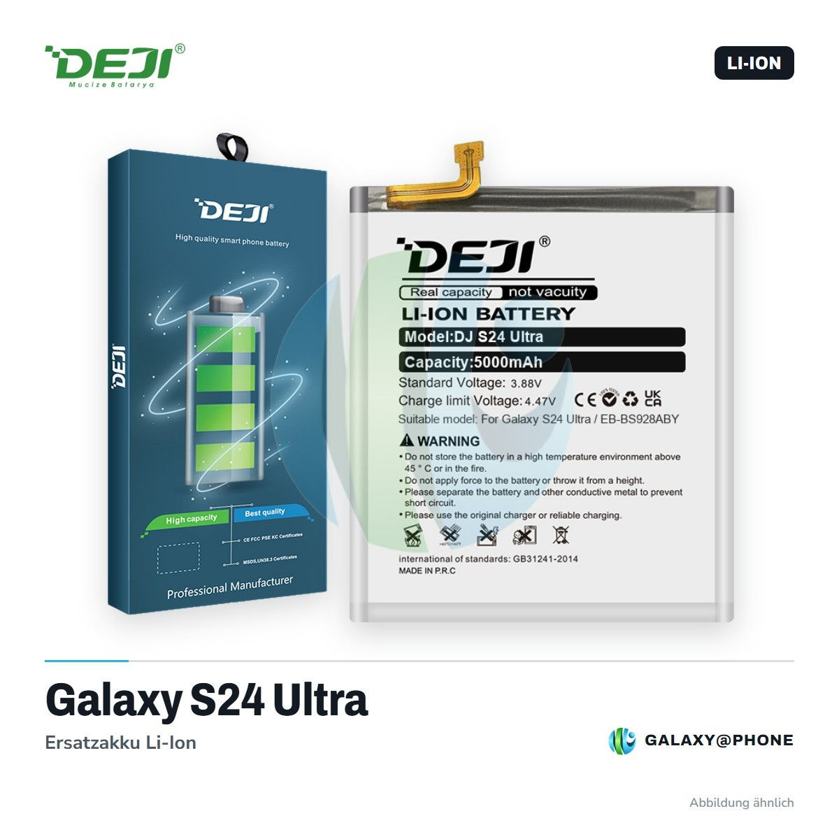 Samsung Galaxy S24 Ultra Akku DEJI