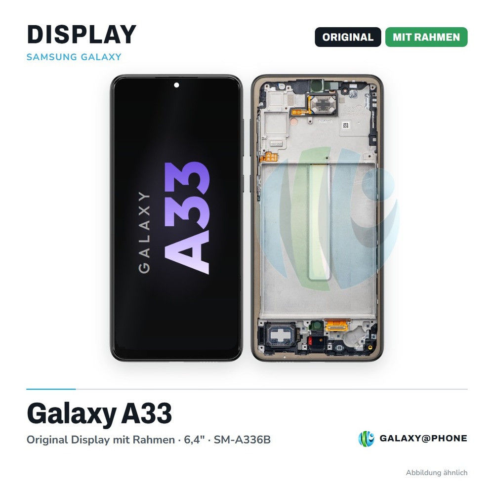 Samsung Galaxy A33 Original Display mit Rahmen