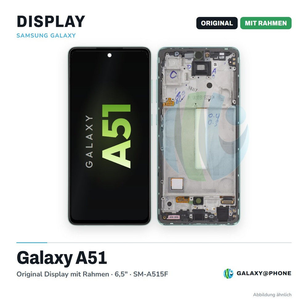 Samsung Galaxy A51 Original Display mit Rahmen