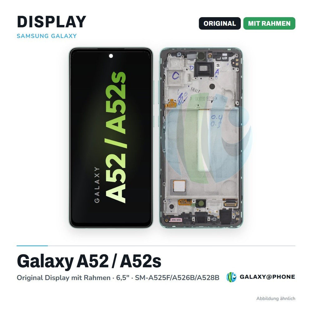 Samsung Galaxy A52 / A52s Original Display mit Rahmen