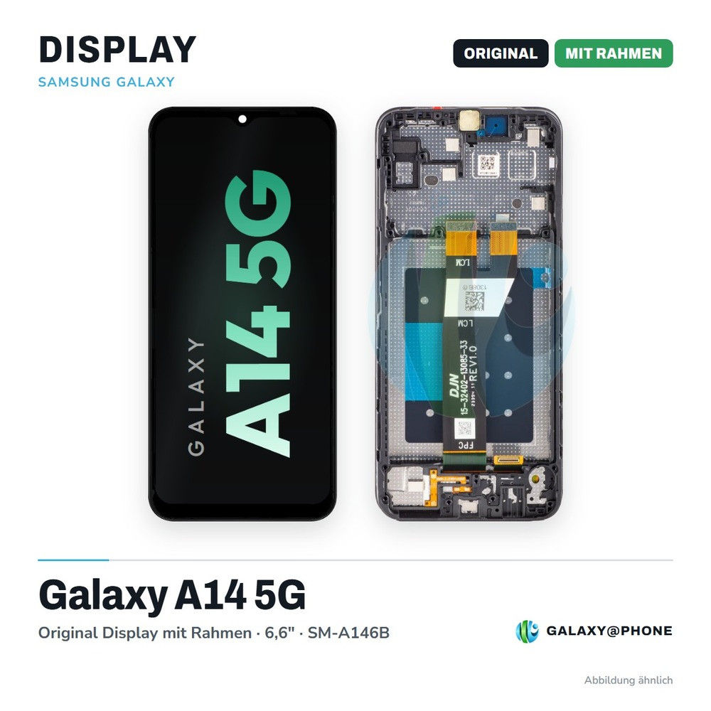Samsung Galaxy A14 5G Original Display mit Rahmen