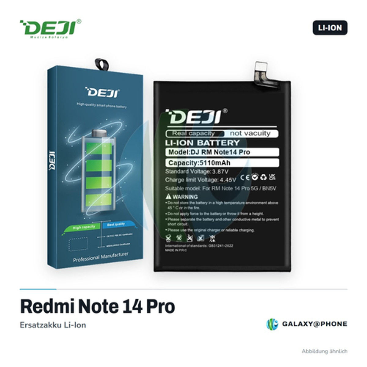 Xiaomi Redmi Note 14 Pro Akku DEJI