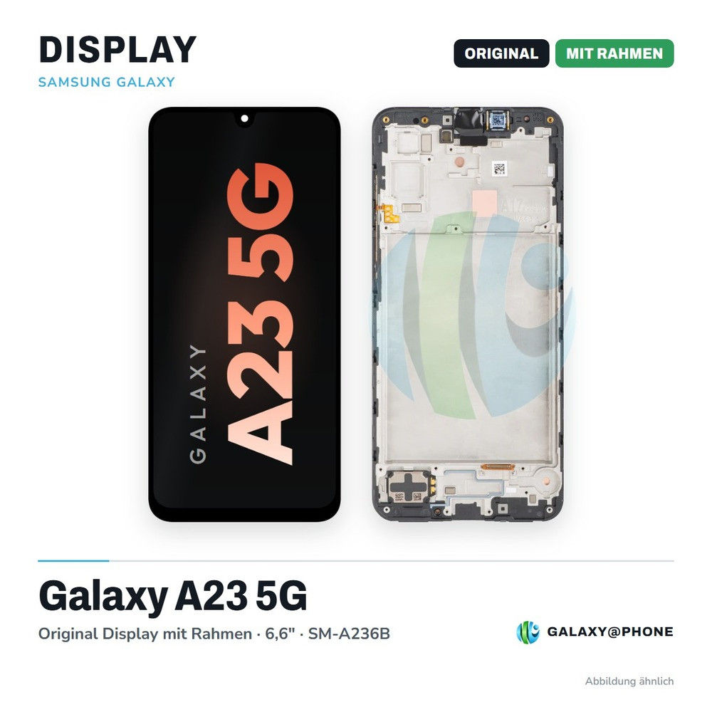 Samsung Galaxy A23 5G Original Display mit Rahmen