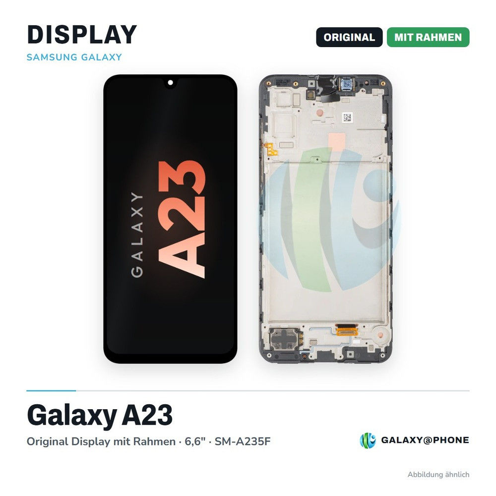 Samsung Galaxy A23 Original Display mit Rahmen