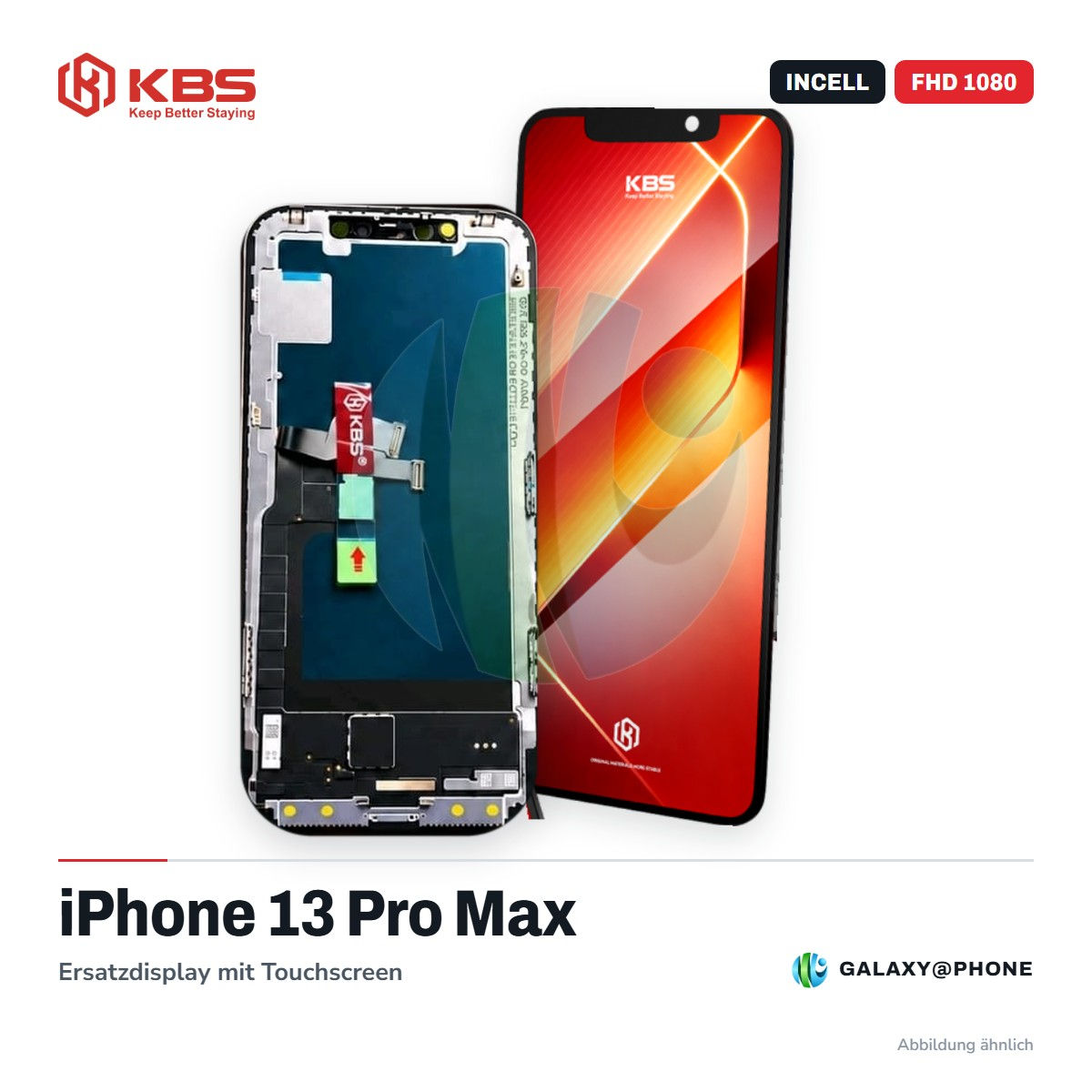 iPhone 13 Pro Max Display KBS Incell FHD 1080 – Ersatzdisplay mit Touchscreen