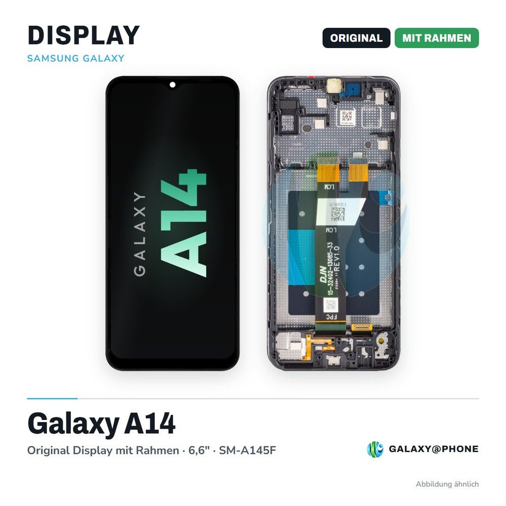 Samsung Galaxy A14 Original Display mit Rahmen