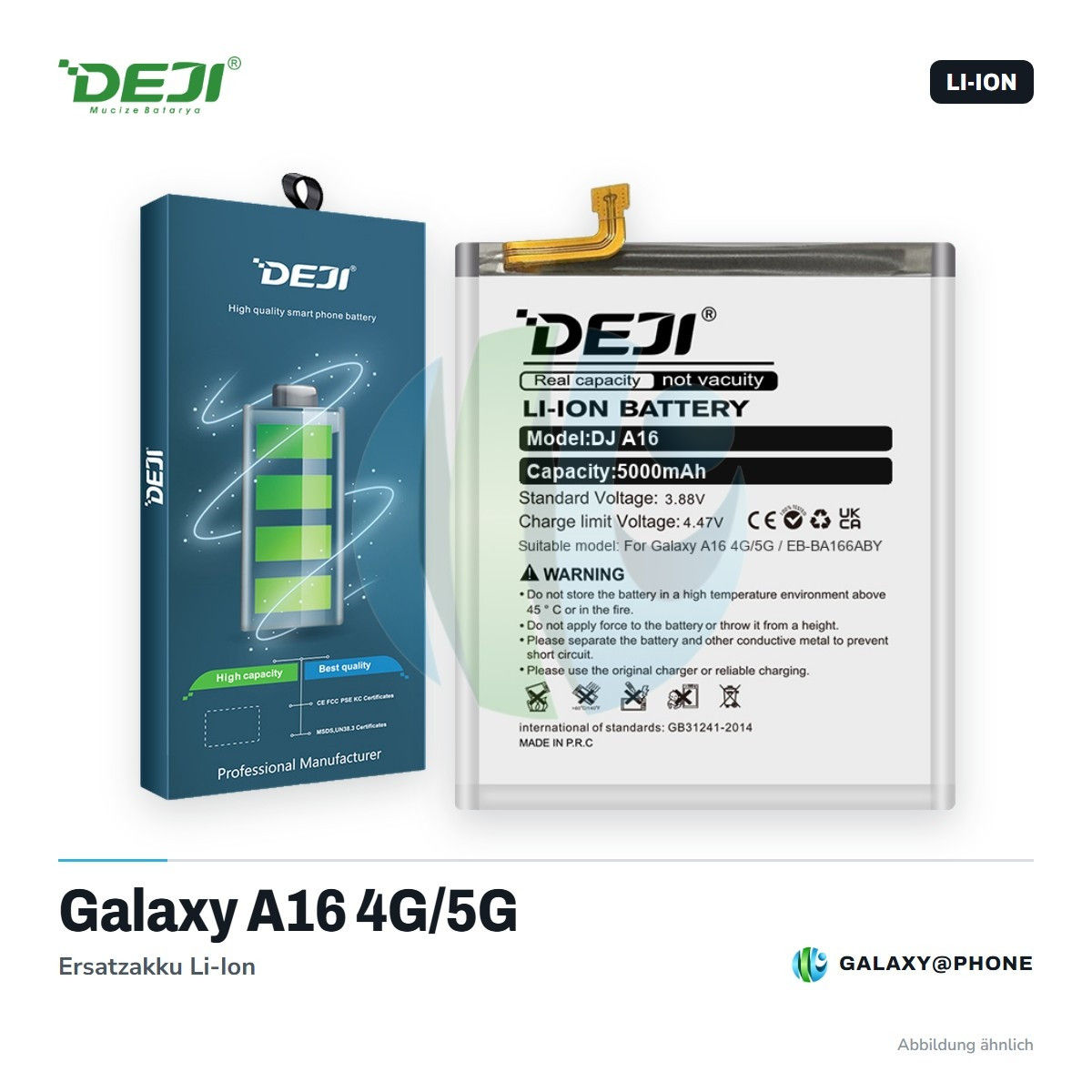 Samsung Galaxy A16 4G/5G Akku DEJI