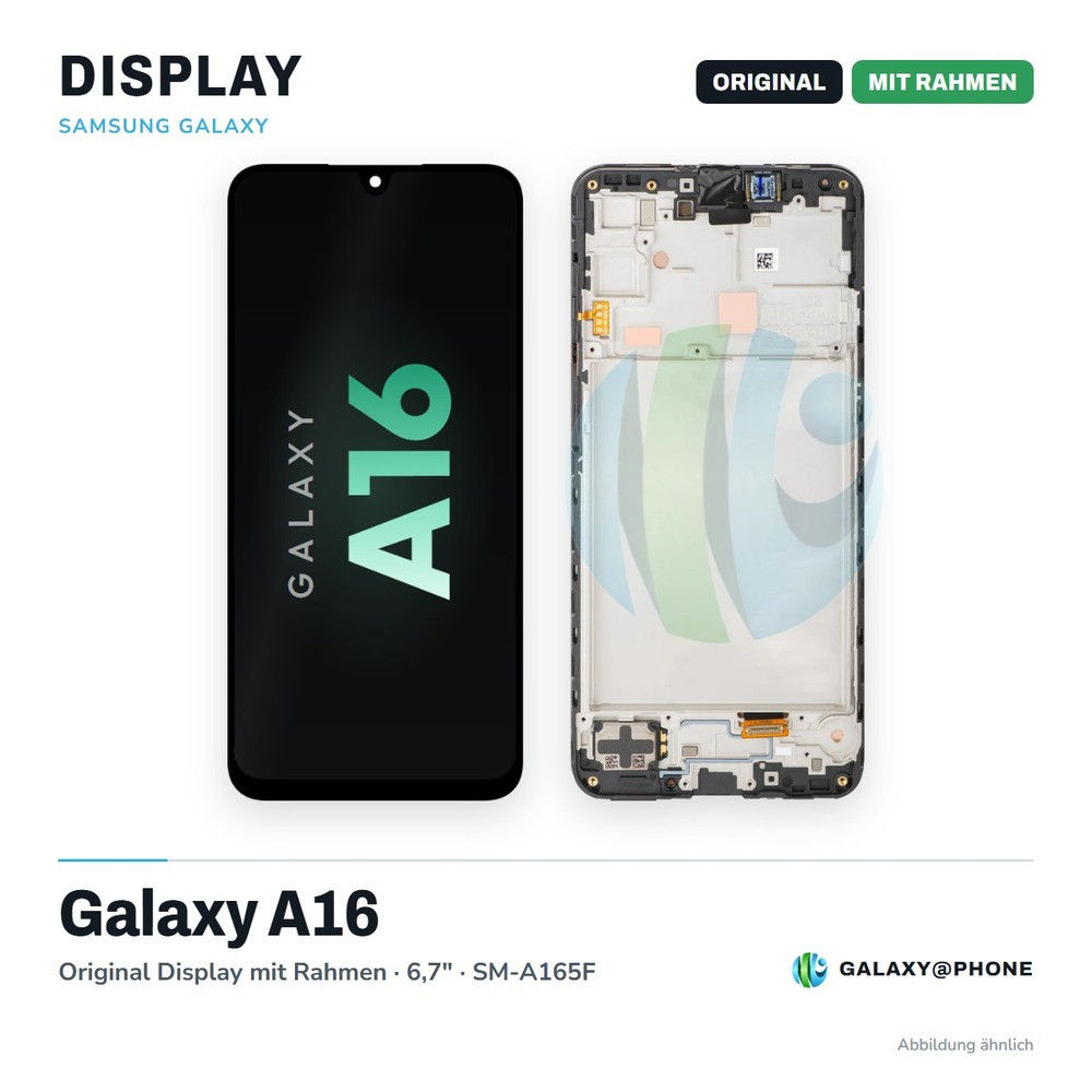 Samsung Galaxy A16 Original Display mit Rahmen