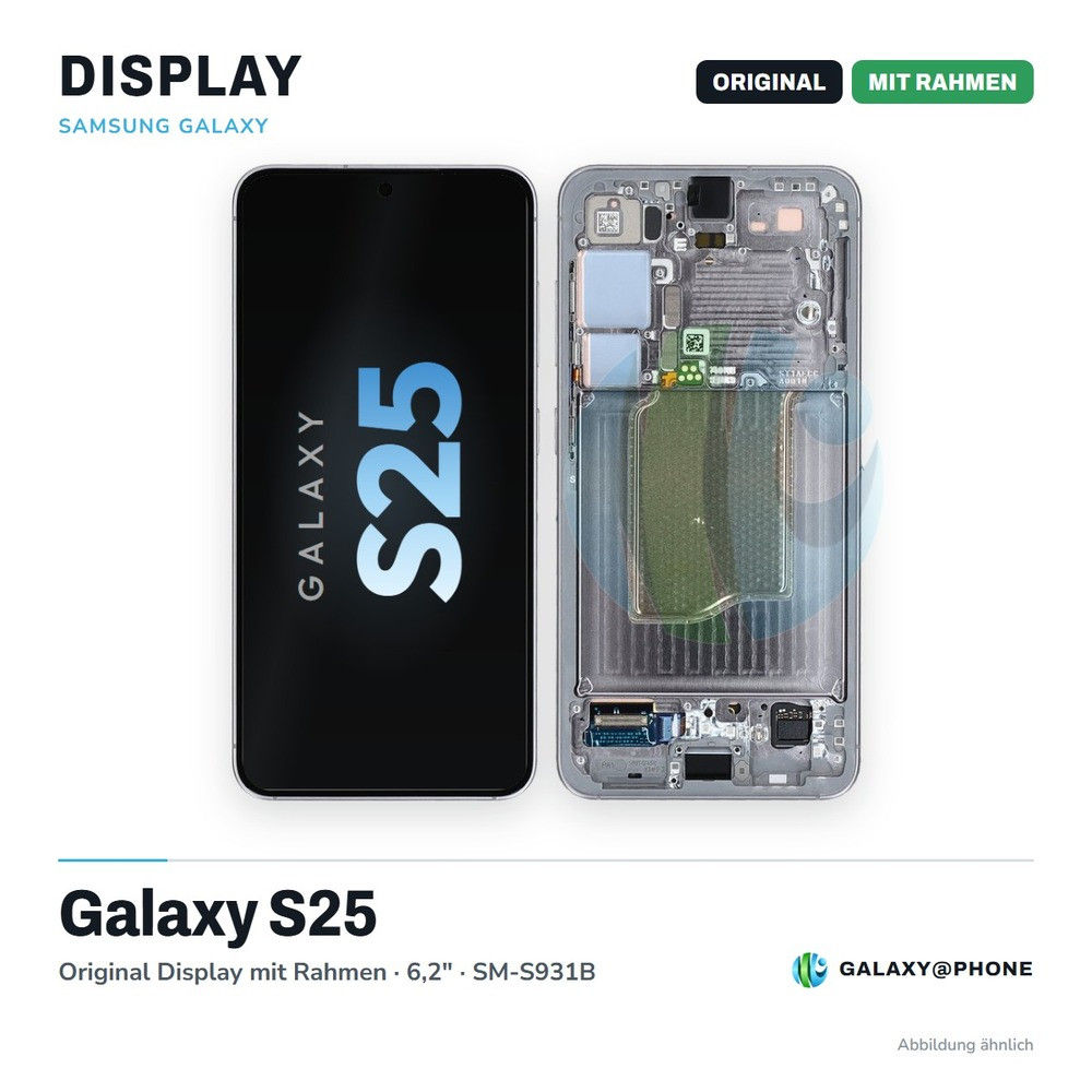 Samsung Galaxy S25 Original Display mit Rahmen