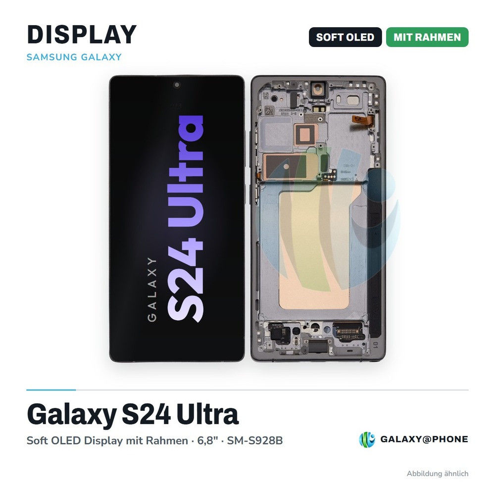 Samsung Galaxy S24 Ultra Soft OLED Display mit Rahmen
