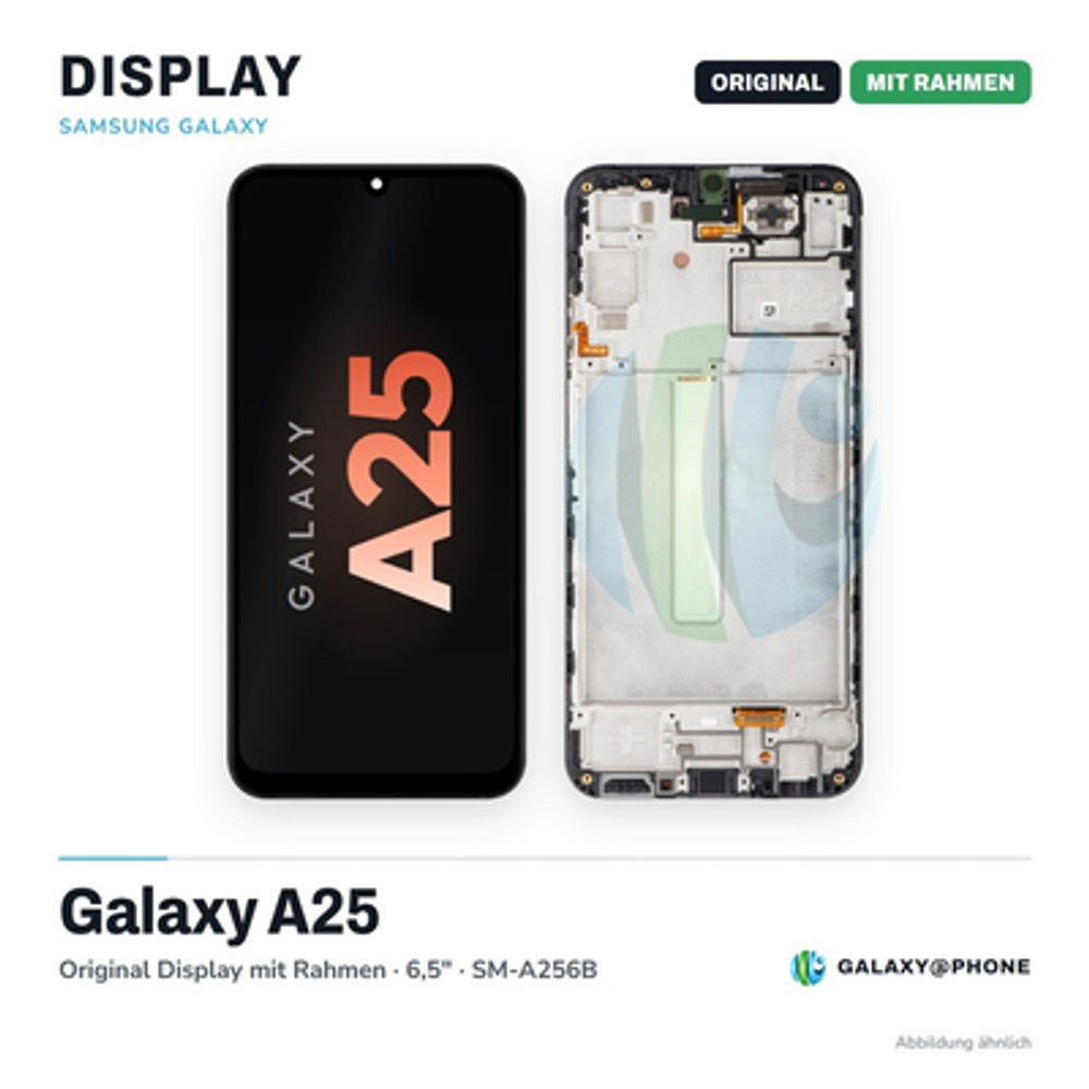 Samsung Galaxy A25 Original Display mit Rahmen