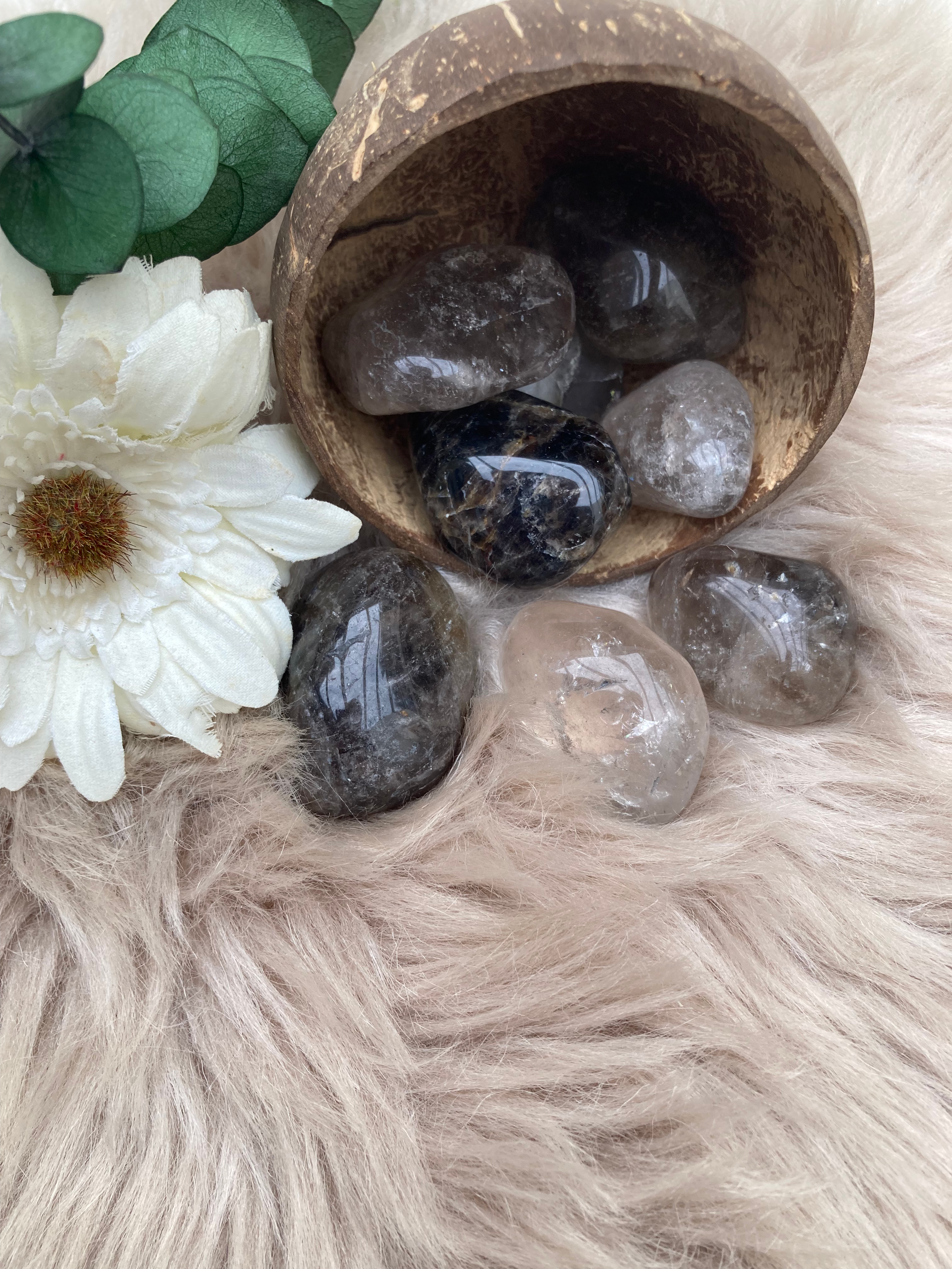 Rookkwarts trommelsteen Xl