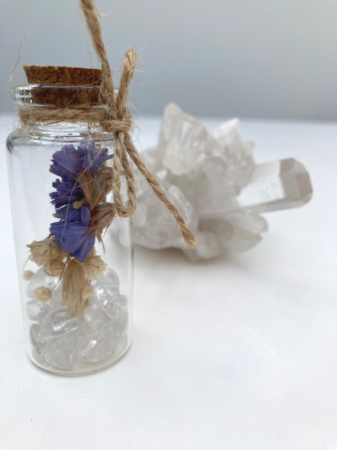 Edelsteen flesje ‘Bergkristal’