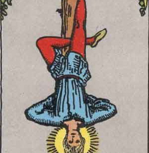 【塔羅主牌】【12】倒吊人(The Hanged Man) 正位/逆位愛情意思,解析