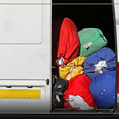 Pro Linen Hire van delivering fresh linen to a restaurant in Greater Manchester