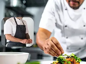 Short sleeve chef jacket hire for kitchens across Manchester and Cheshire