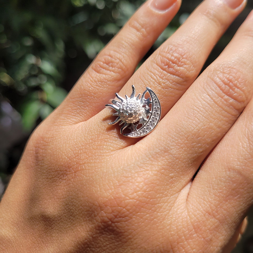 Miniatura: Anillo de luna y sol completo