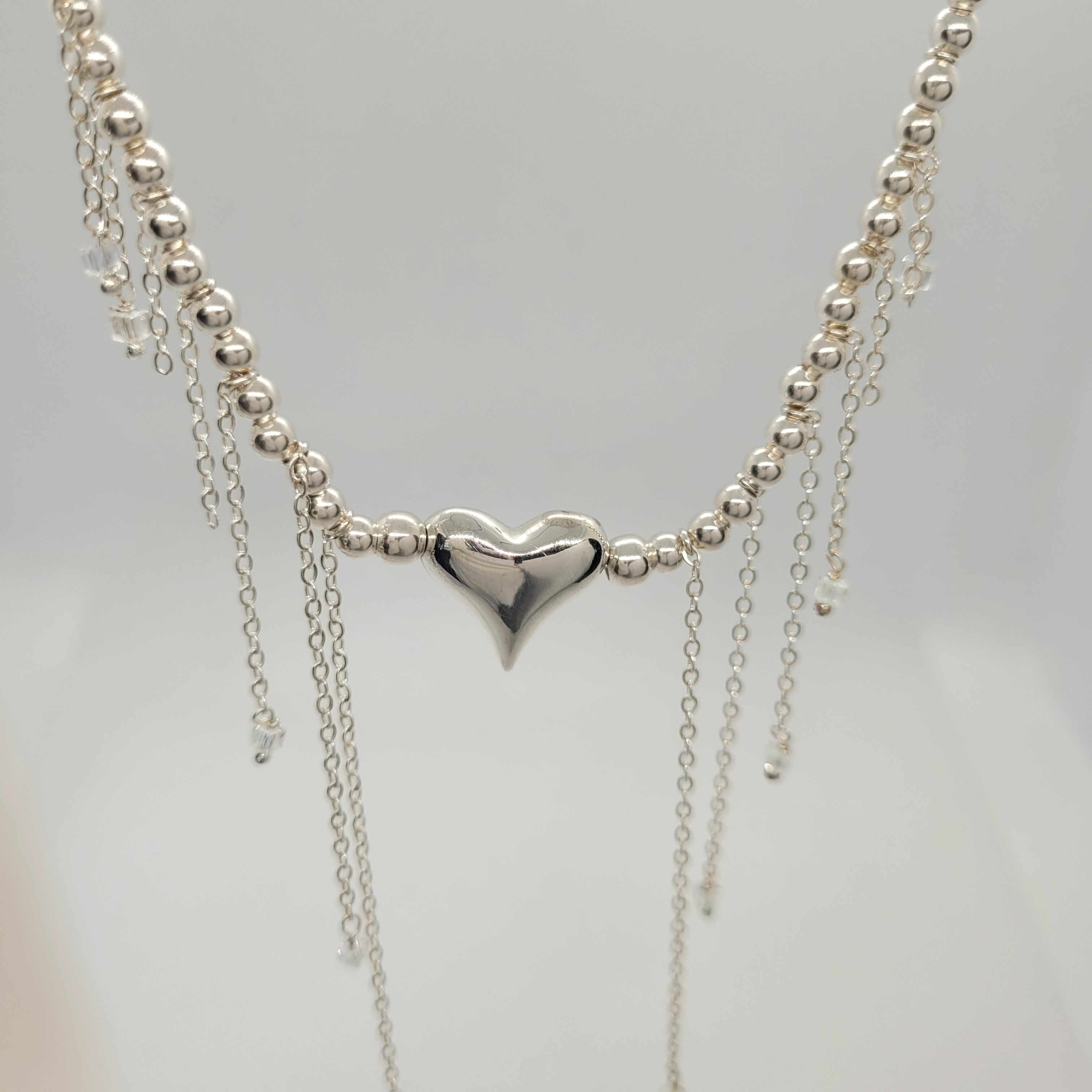 Gargantilla de corazón con colgante