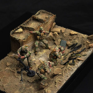 1/35 Scale Afghanistan Combat Outpost Mortar Pit Diorama