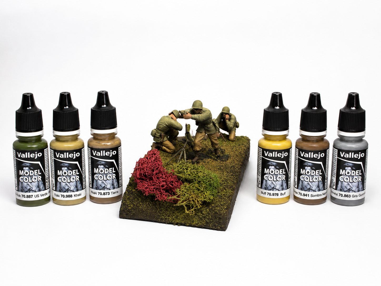 LMS WWII U.S. Army Paint Set | Essential Colors for 1/35 Scale Figures