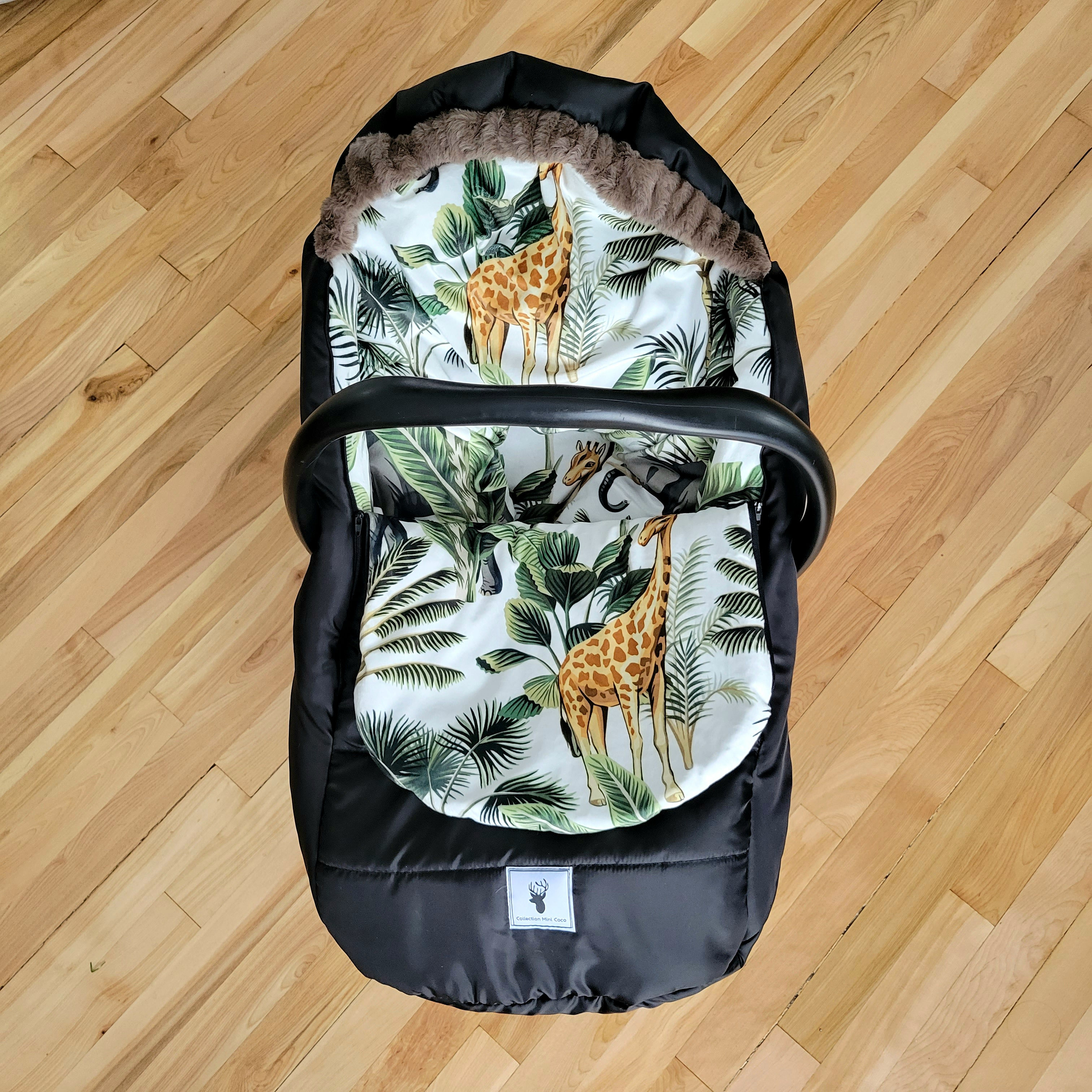 Housse de coquille hiver |  Minky jungle