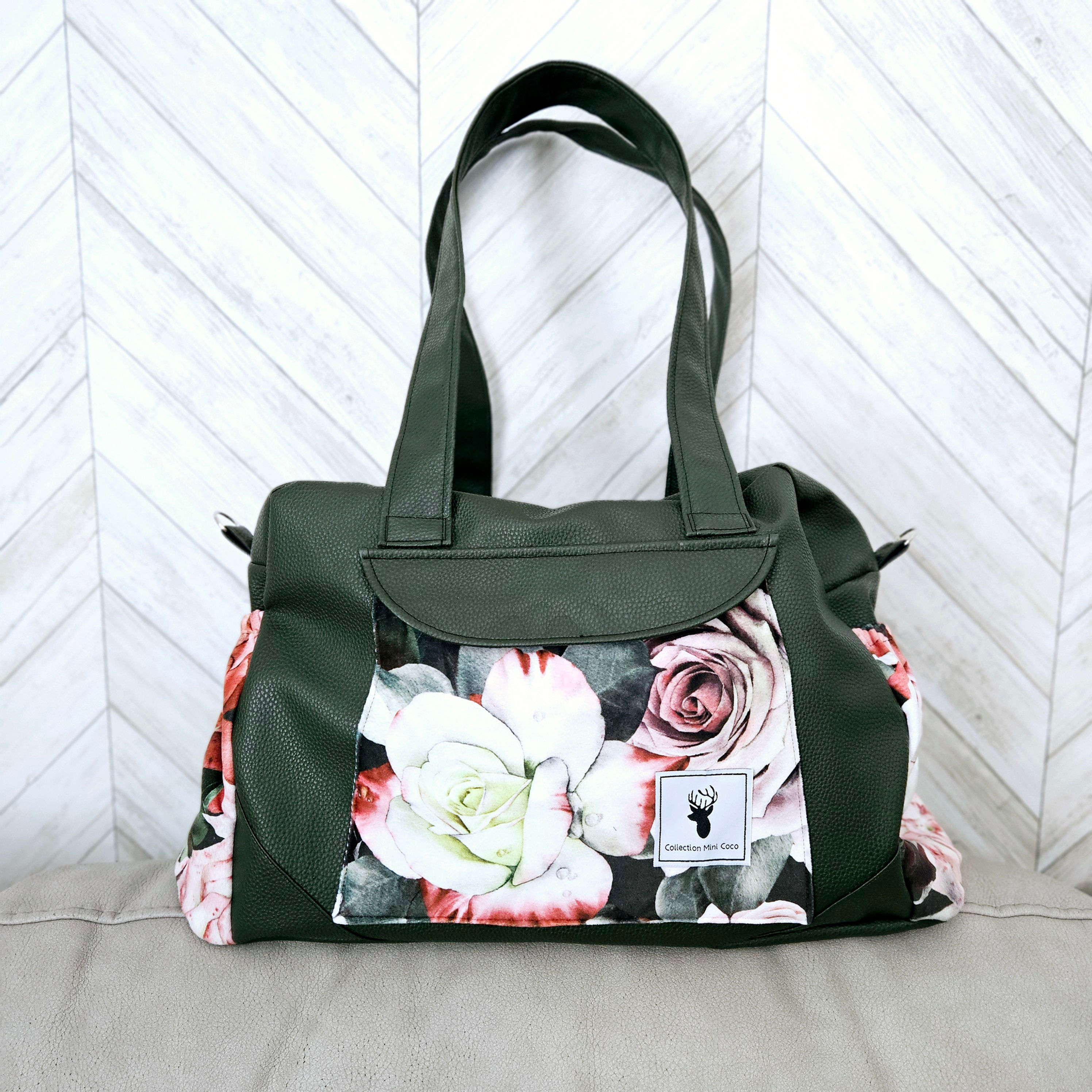Sac à couches | Sac à bandoulière | Floral chic