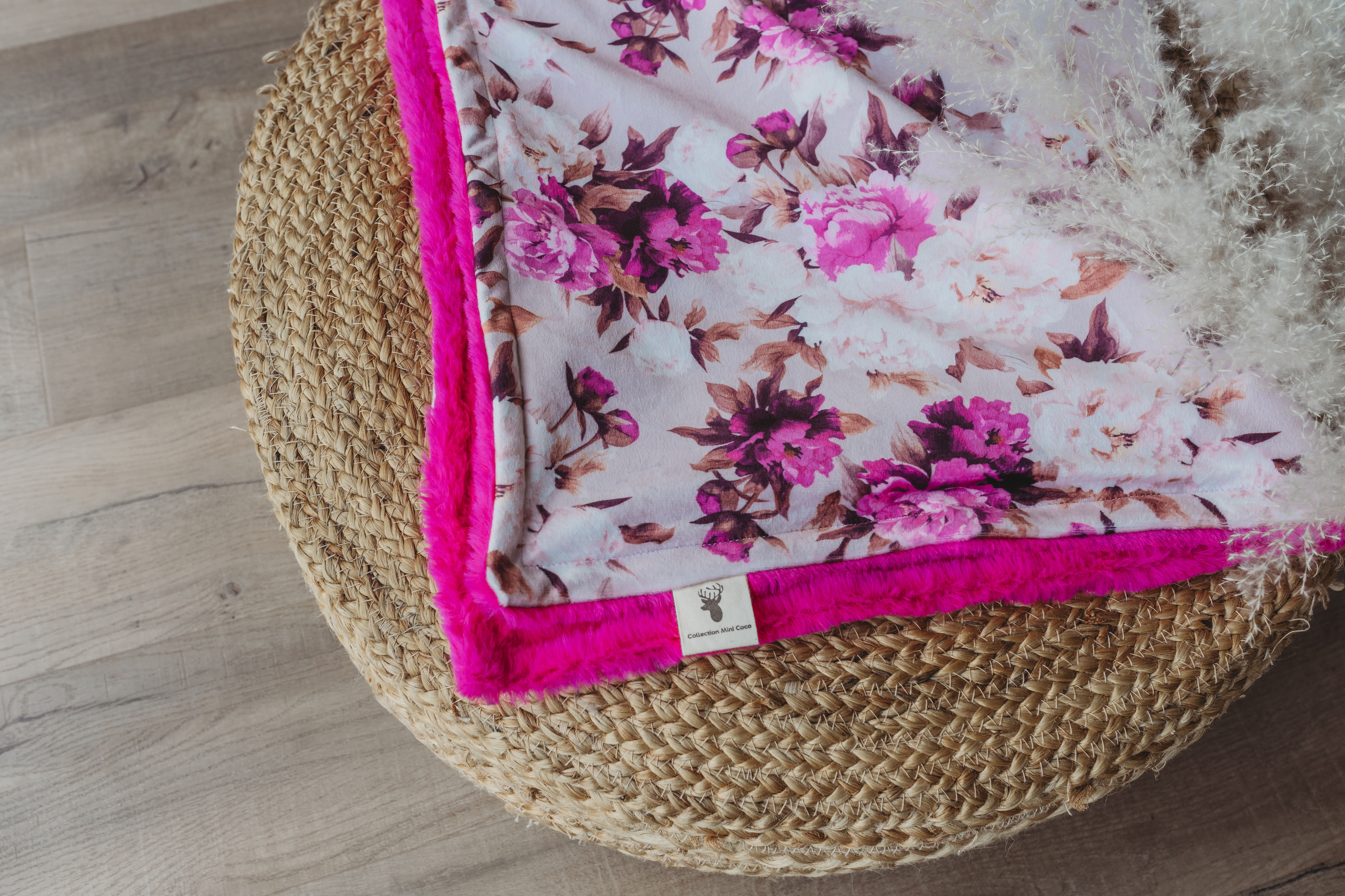 Doudou en minky | Literie | Floral beige