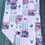 Miniature : Literie | Bedding | Courtepointe crâne et fleurs