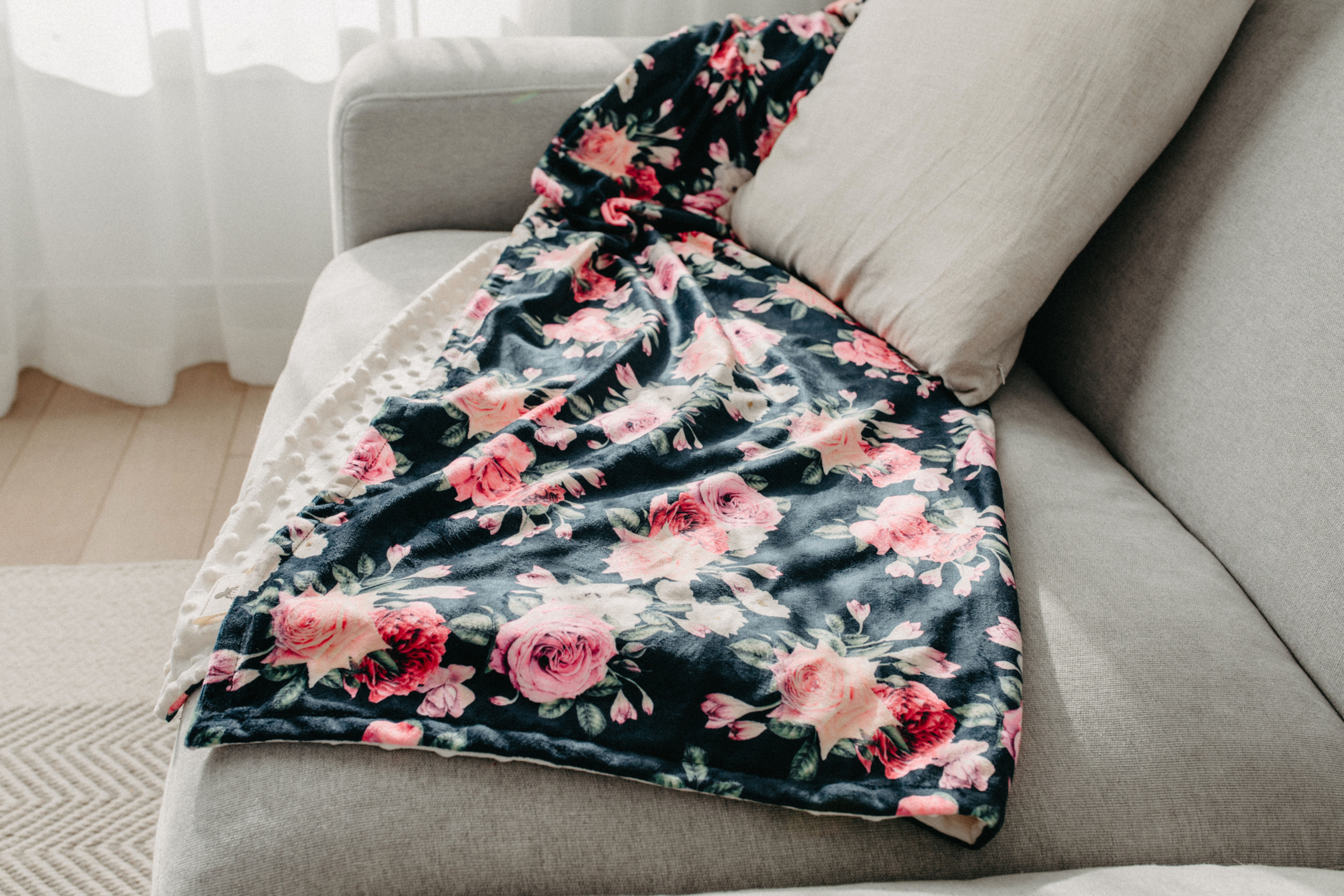 Doudou en minky | Literie | Floral marine