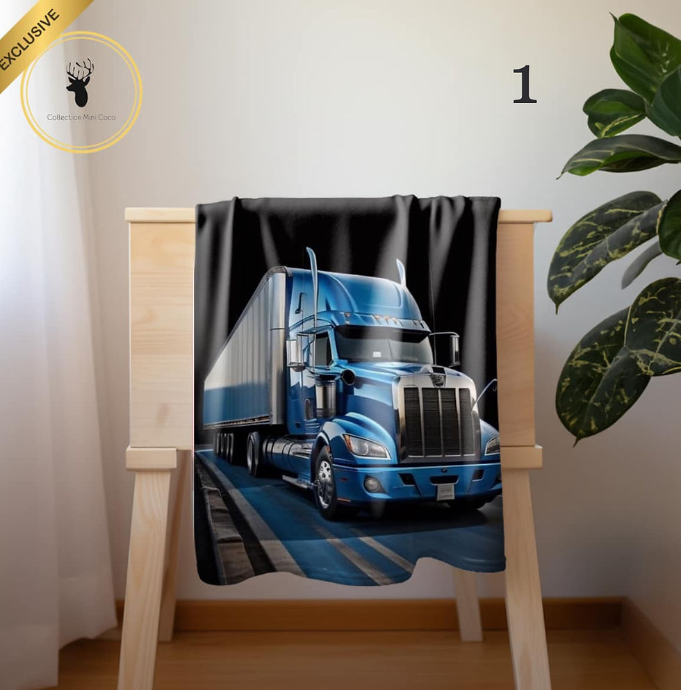 Doudou en minky | Enfant et adulte |Camionneur