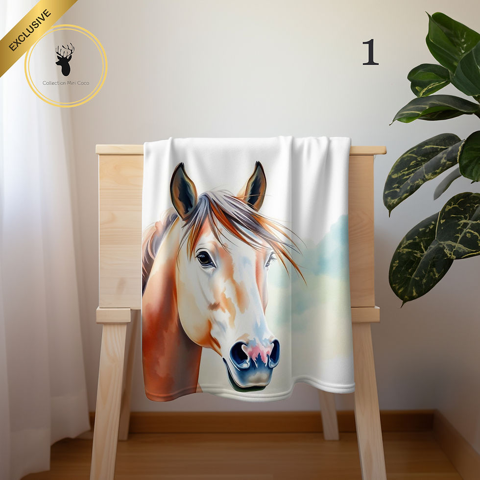 Doudou en minky | Enfant et adulte |Cheval