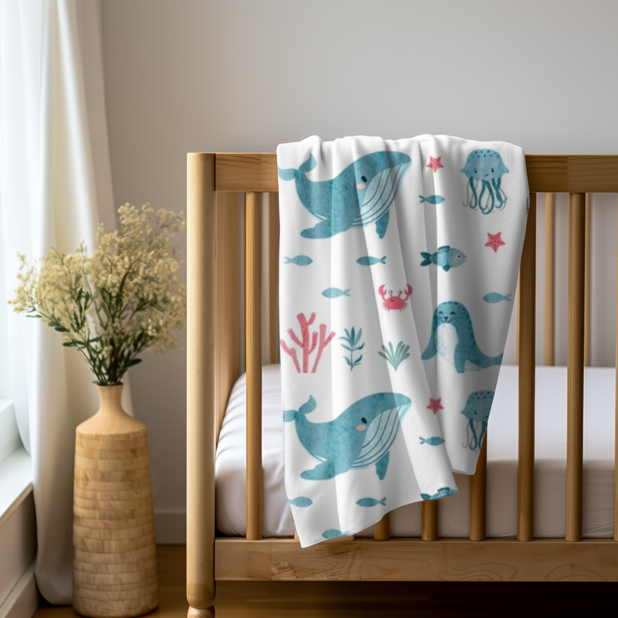 Doudou en minky | Enfant | animaux de mer