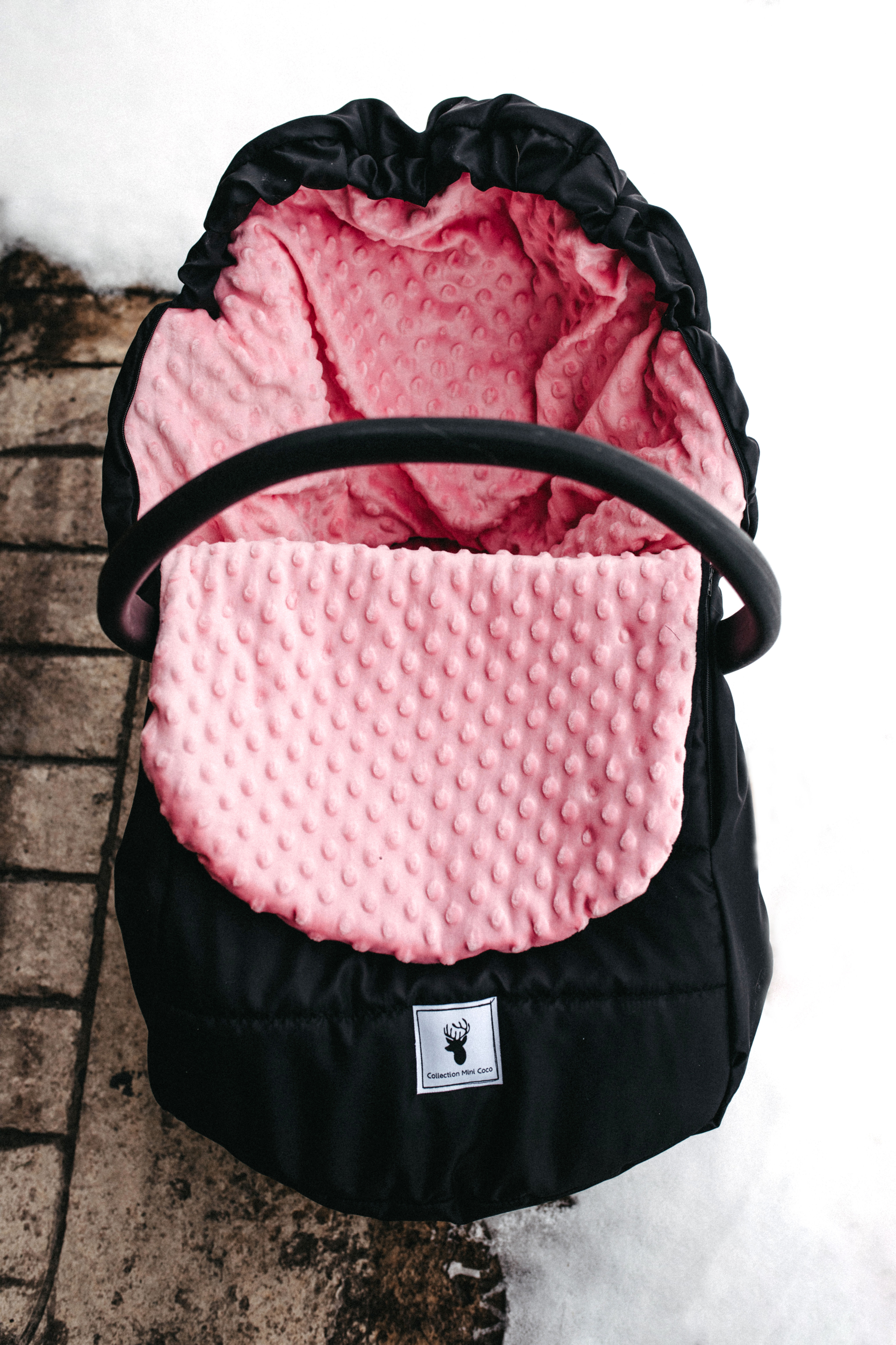 Housse de coquille mi-saison | Minky rose